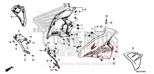 MITTLERER WINDLAUF CB500XAD de 2013
